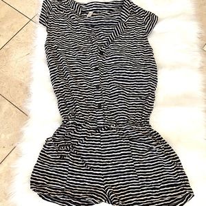 Cute zebra print romper